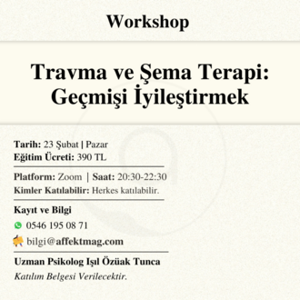 Travma ve Şema Terapi: Geçmişi İyileştirmek