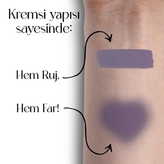  FluoriteDuo Lila Mat Likit Ruj & Far 6ml
