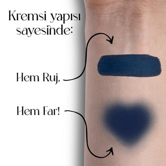 LapisDuo Koyu Turkuaz Likit Mat Ruj & Far 6ml