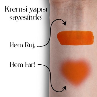 JasperDuo Turuncu Likit Mat Ruj & Far 6ml