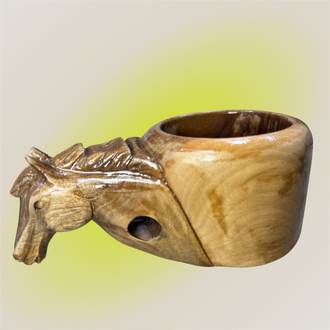 Ahşap El oyması At figür KUKSA.