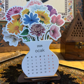 2026 Çiçek Takvim+Çiçekli Stand