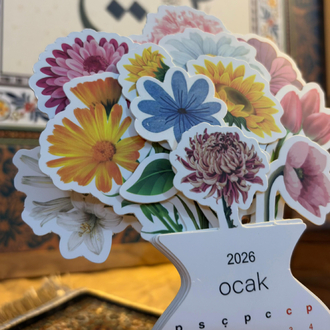2026 Çiçek Takvim+Çiçekli Stand
