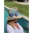 AiA Blue&Beige tassel hat.(AiA Bej&Mavi püsküllü Şapka)