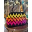 XL Rainbow Clutch Yellow&Orange