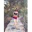 XL Rainbow Clutch Yellow&Orange