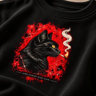 BLACK CAT — Premium Oversize Sweatshirt