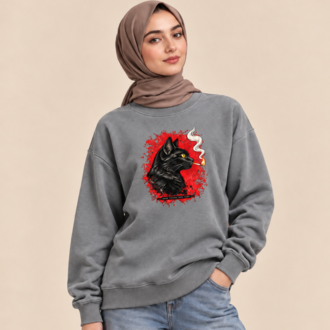 BLACK CAT — Premium Oversize Sweatshirt