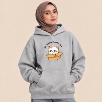 CAT IN THE BOX — Premium Oversize Hoodie