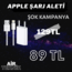 APPLE ŞARJ ALETİ (ADAPTÖR VE KABLOSU İLE BERABER) 