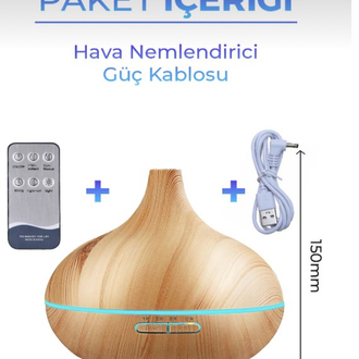 Büyük 550 Ml Hava Nemlendirici Ultrasonik Oda Nemlendirici Işıklı Zamanlayıcılı
