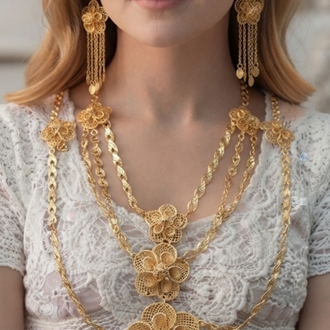 Altınkaplama Kolye Set 