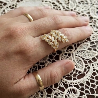 22Ayar Ayarlanabilen Yüzük 