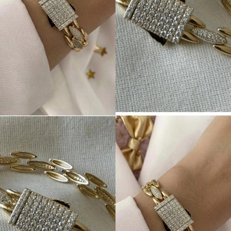 Xupink 
VIP 14K Taşlı Arpa Model Gurmet Bileklik

