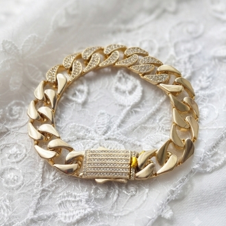 Xiupink VIP 14K Yatay Model Gurmet Bileklik  