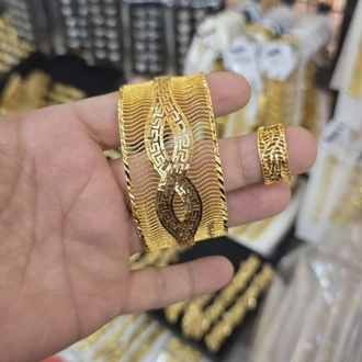 22 Ayar Altın kaplama Yüzüklü Set 