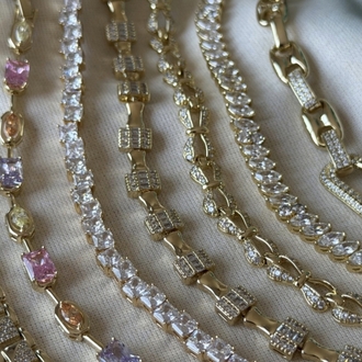 XUPİNK VIP 14K Pastel Taşlı Element Bileklik