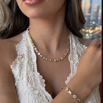 Xupınk Taşlı Set 