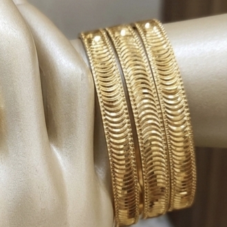 Gold Seri Sıralı Desenli Bilezik