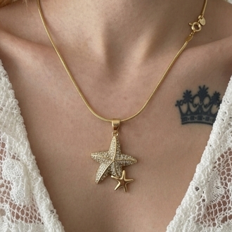 Xupink Vip  14K Taşlı Denizyıldızı Kolye36154