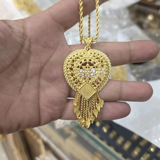 Altın Kaplama Hint Kolye 