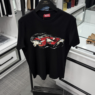 Diesel Premium Yeni Sezon Mağaza Modeli Tişört %100 Cotton 