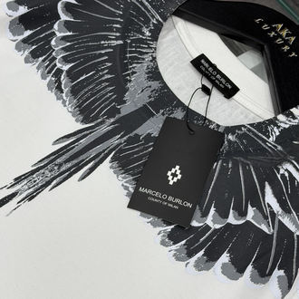 Marcelo Burlon Premium Yeni Sezon Mağaza Modeli Tişört %100 Cotton