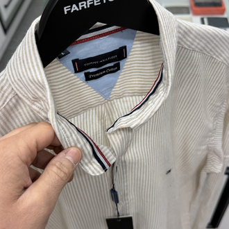 T.Hilfiger %100 Ham Keten Premium Gömlek