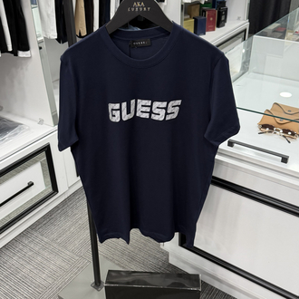Guess Premium Yeni Sezon Mağaza Modeli Tişört %100 Cotton Lacivert