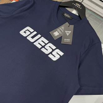 Guess Premium Yeni Sezon Mağaza Modeli Tişört %100 Cotton Lacivert