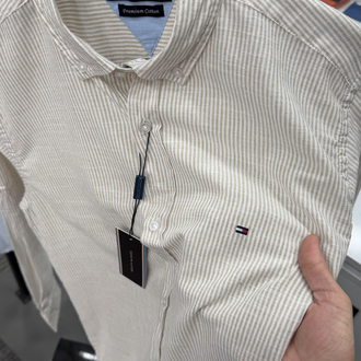 T.Hilfiger %100 Ham Keten Premium Gömlek