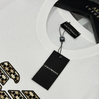 Giorgi Armani Premium Yeni Sezon Mağaza Modeli Tişört %100 Cotton