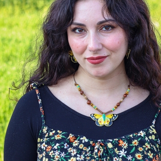 Sarı Azamet Kelebeği KOLYE (Colias croceus)