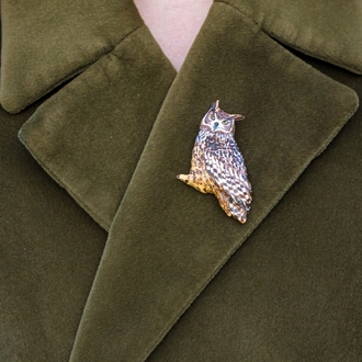 Puhu Baykuşu BROŞ (Bubo bubo)