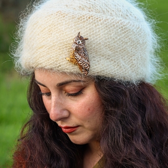 Puhu Baykuşu BROŞ (Bubo bubo)