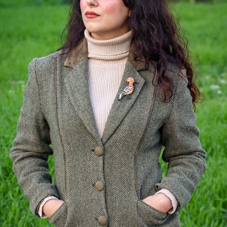 İbibik Kuşu BROŞ (Upupa epops)