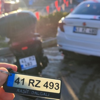 3D Fosforlu Plakalı Anahtarlık