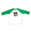 Ala Skateboards - Logo Smaller Raglan (Green/White) 