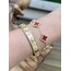 Çelik Van Cleef Marka Model Bordo Bileklik 