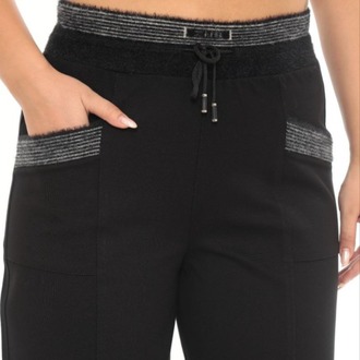 Büyük Beden Mom Fit Yüksek Bel Kışlık Lastikli Kadın Pantolon