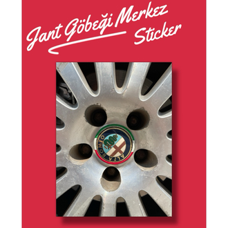 İtalyan Bayraklı Jant Merkez Sticker