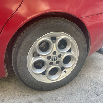 Alfa Romeo 50mm New Black Jant Göbeği Seti