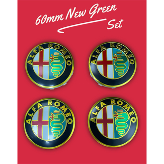 Alfa Romeo 60mm Gold Jant Göbeği Seti