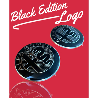 Alfa Romeo Ön-Arka Black Edition Logo Seti