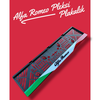 Alfa Romeo Pleksi Plakalık 1 Adet