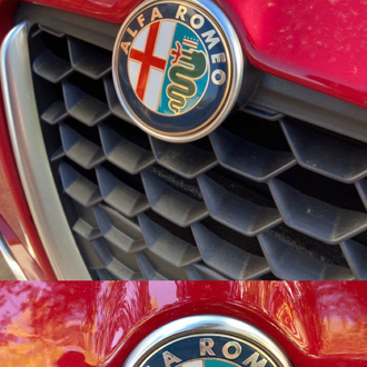  Alfa Romeo Ön-Arka Gold Logo Seti 