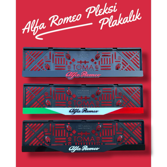 Alfa Romeo Pleksi Plakalık 1 Adet