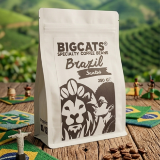Bigcats Brezilya Santos FineCup Filtre/Espresso Kahve 250/500/1000 Gr