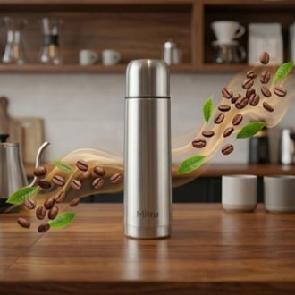 Mitra Çift Cidarlı Paslanmaz Çelik Termos (750 ml)