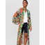 Alleggria Olivia Renkli Çiçek Desenli Kimono E64816